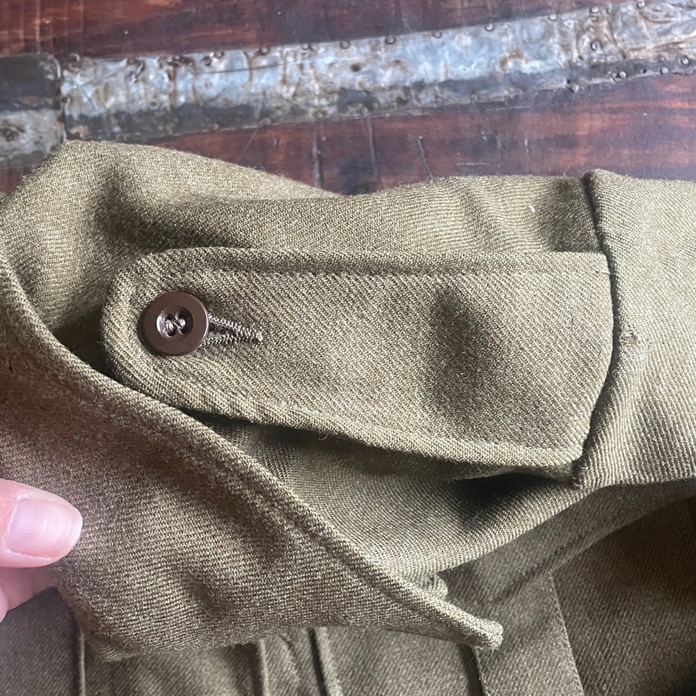 Vintage 1952 Bomber Jacket Olive Green Men's Military Jacket - Picture 3 of 14